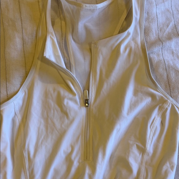 Lululemon Athletica White Quarter-Zip Dress - Picture 3 of 4